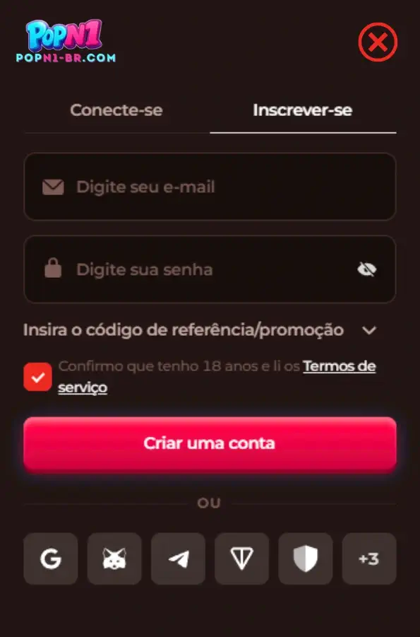 Registro no POPN1 cassino